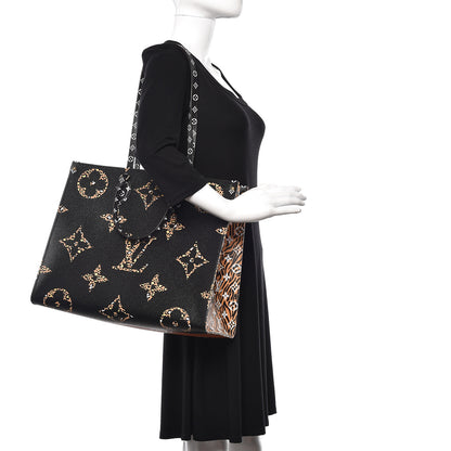 Louis Vuitton Monogram Giant Jungle Onthego GM Black 2 of 11