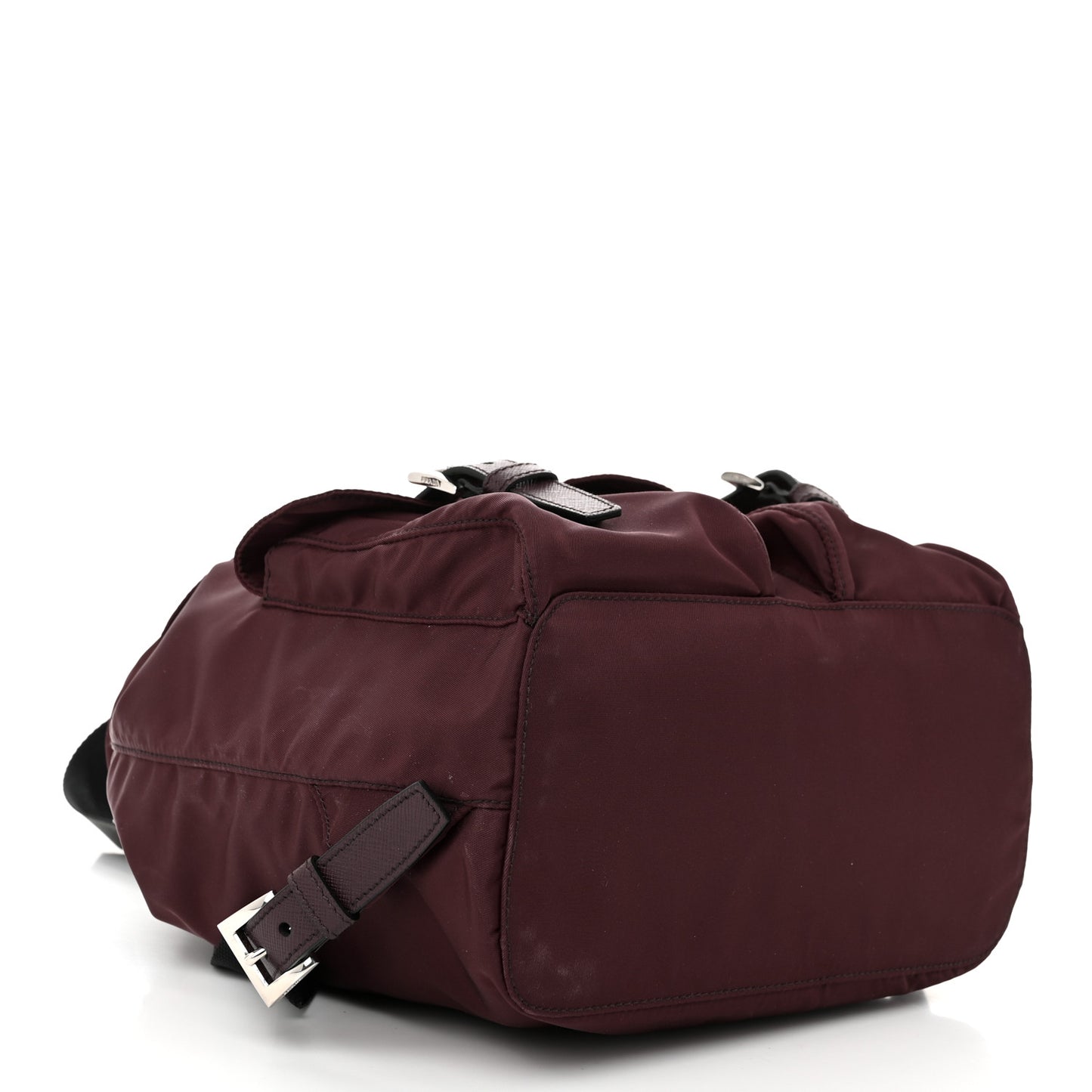 Tessuto Nylon Saffiano Vela Small Backpack Bordeaux