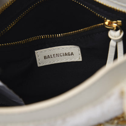 Balenciaga Shearling Nappa Gold Metallic Edge Hardware Mini City Cream 5 of 8