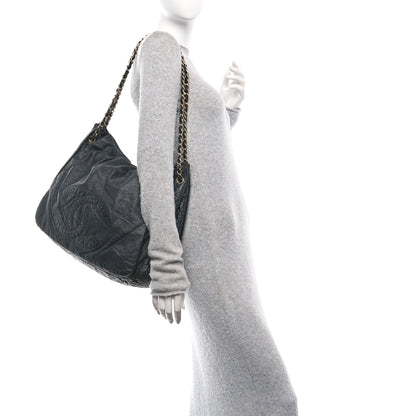 Chanel Vinyl XL Rock and Chain Flap Black 2 of 10