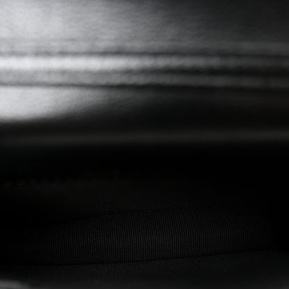 Chanel Lambskin Quilted Maxi Pearl Clutch With Chain Black 5 of 12