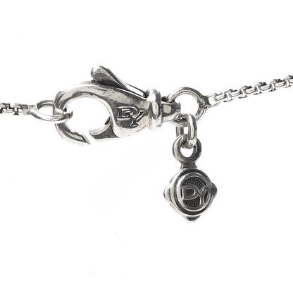 David Yurman Sterling Silver 18K Yellow Gold Open Heart Cable Necklace 5 of 5