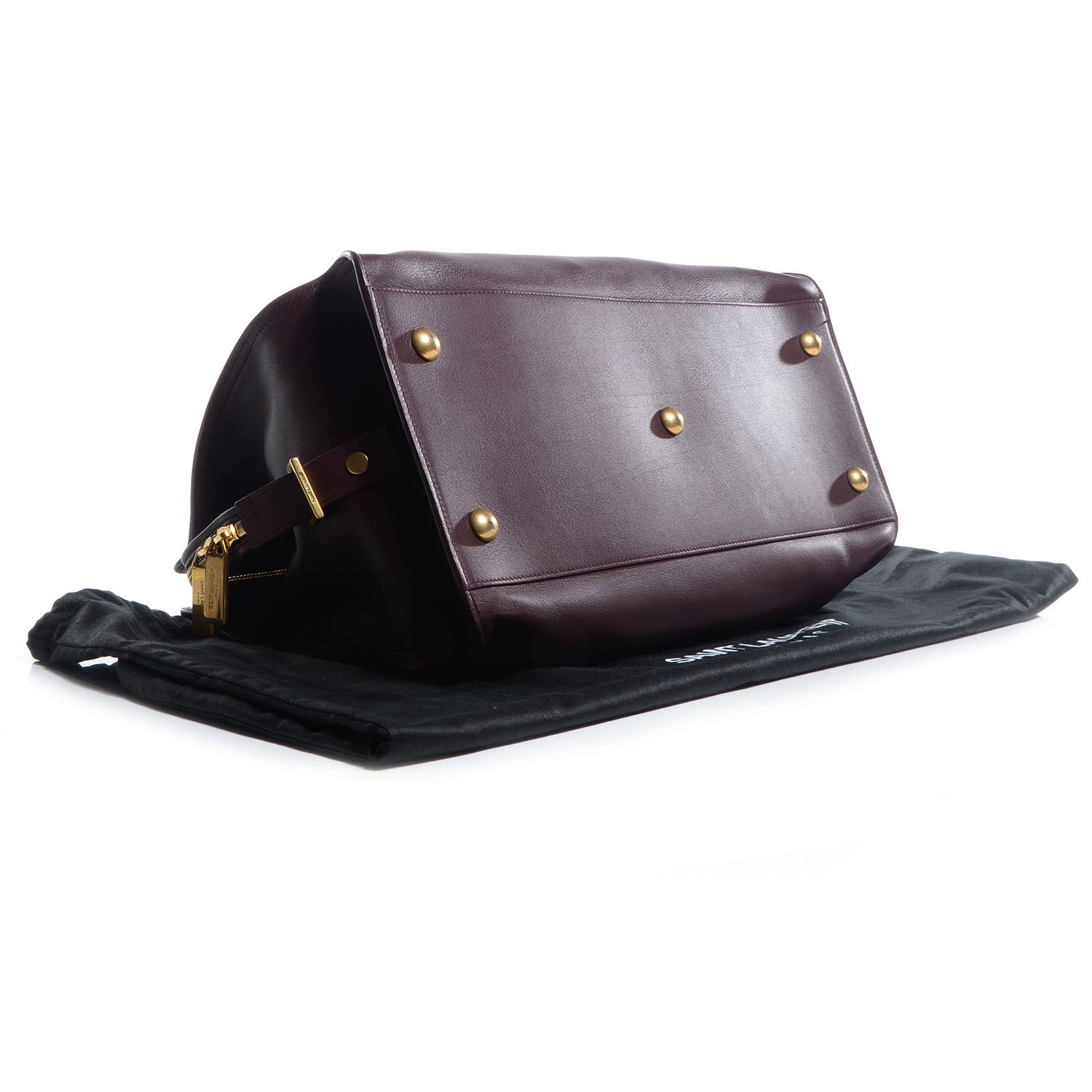 Saint Laurent Smooth Calfskin Medium Classic Y Cabas Bordeaux 4 of 10