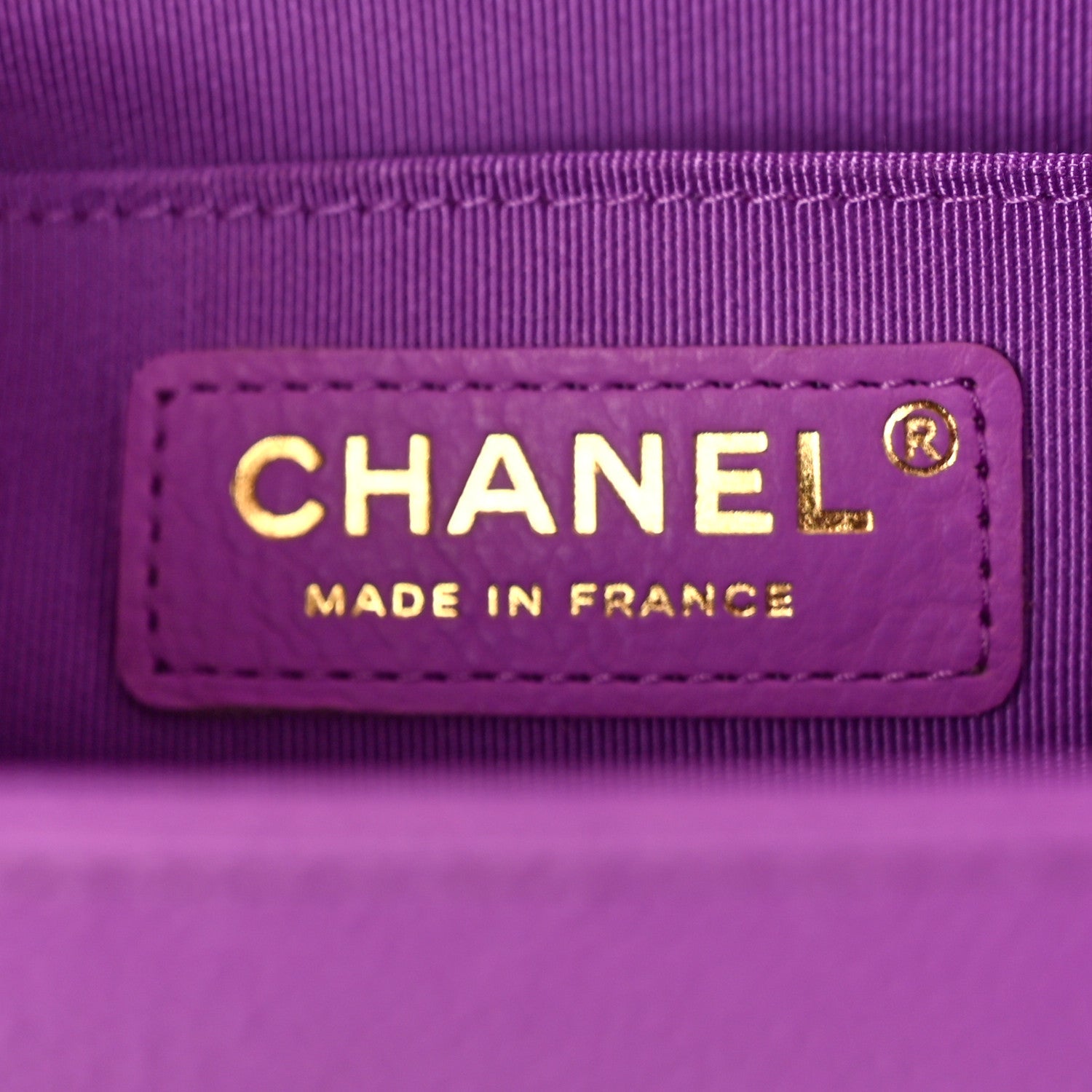 Chanel Caviar Quilted Medium Boy Flap Purple 6 of 8