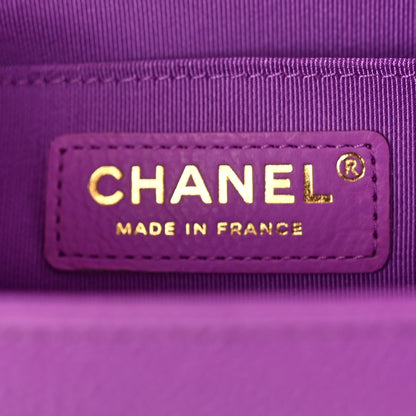 Chanel Caviar Quilted Medium Boy Flap Purple 6 of 8