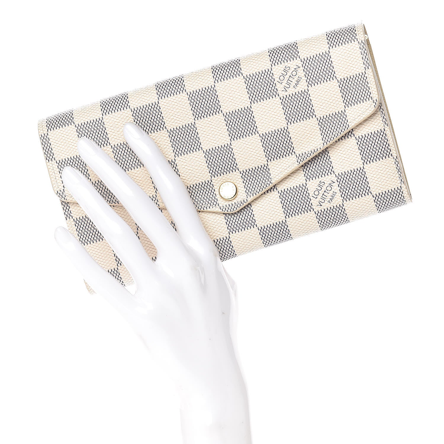 Louis Vuitton Damier Azur Sarah Wallet NM 2 of 8