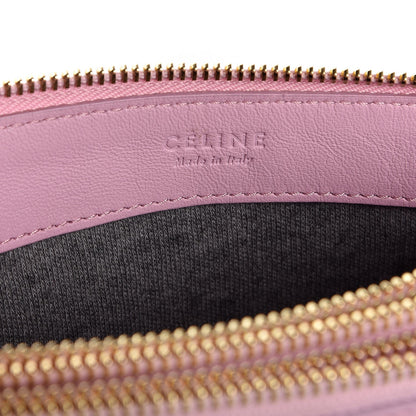 Celine Lambskin Large Trio Crossbody Bag Pink 7 of 13
