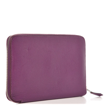 Hermes Chevre Mysore Azap GM Combined Wallet Violet 3 of 7
