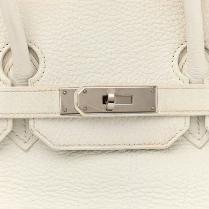 Hermes Taurillon Clemence Birkin 35 White 7 of 24