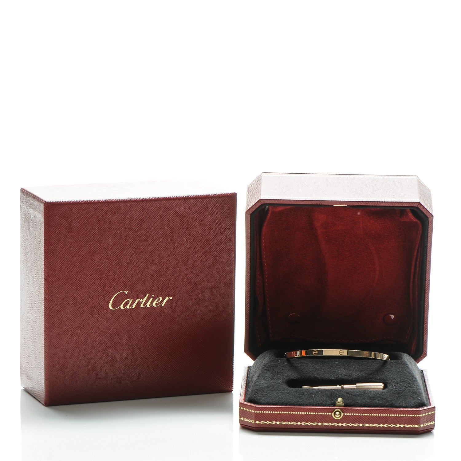Cartier 18K Pink Gold Small LOVE Bracelet 19 5 of 6