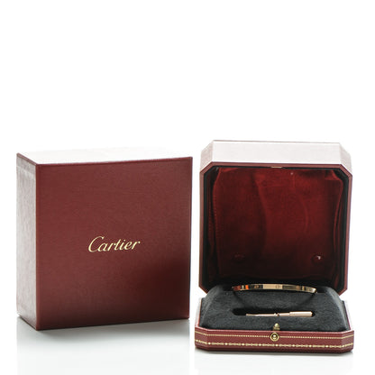 Cartier 18K Pink Gold Small LOVE Bracelet 19 5 of 6
