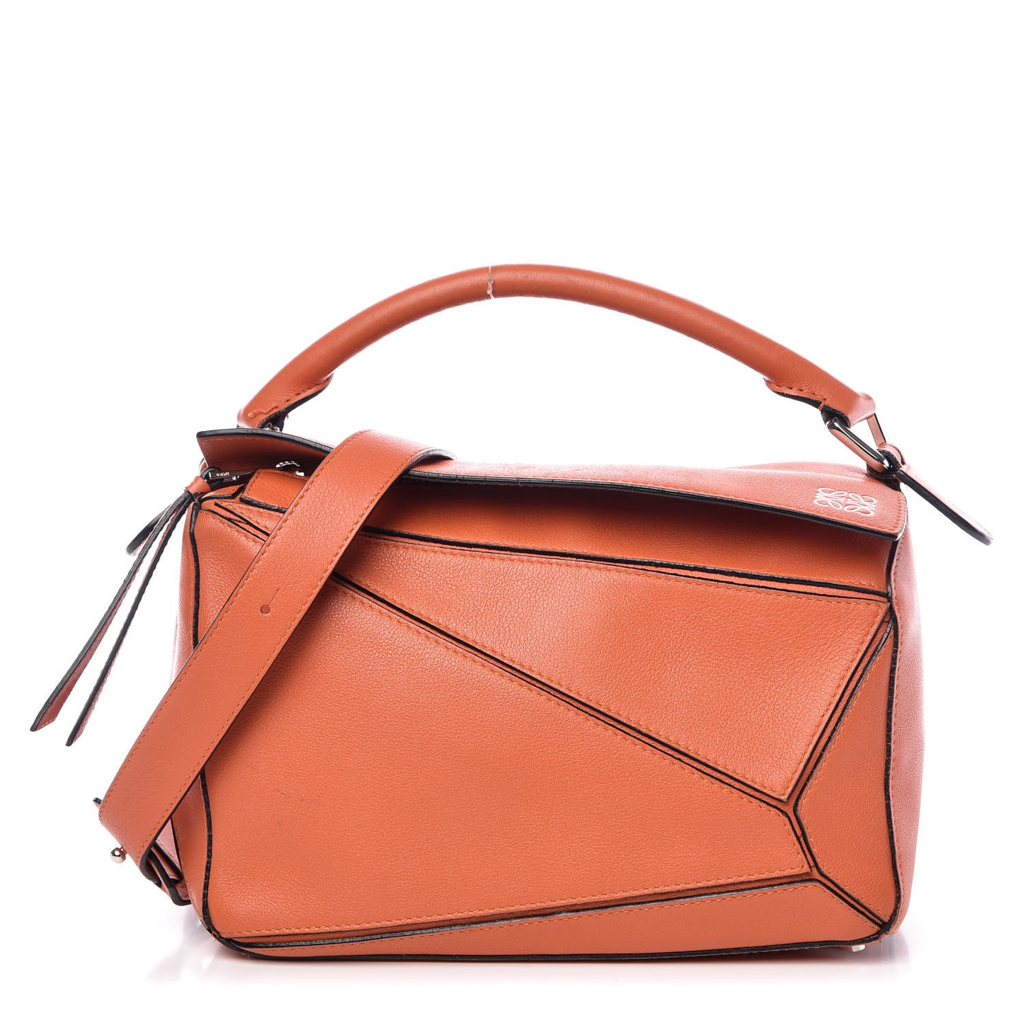 Calfskin Small Puzzle Bag Orange