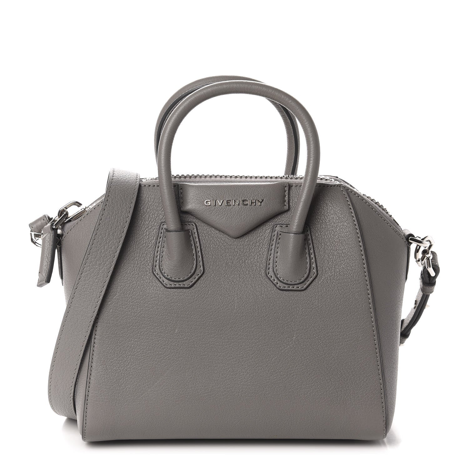 Givenchy Sugar Goatskin Mini Antigona Pearl Grey 1 of 11