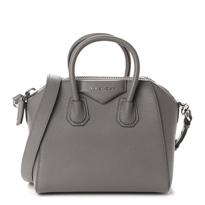 Givenchy Sugar Goatskin Mini Antigona Pearl Grey 1 of 11