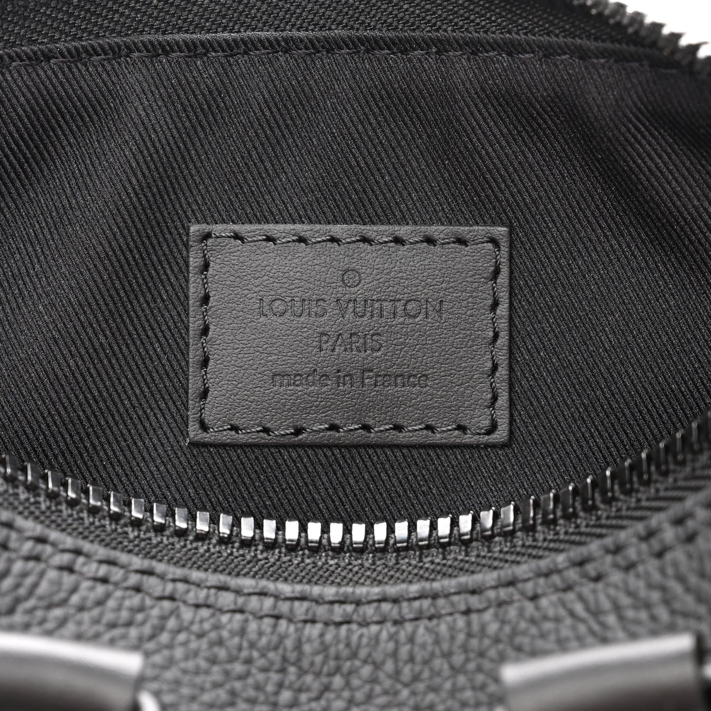 Grained Calfskin Aerogram Keepall XS Black