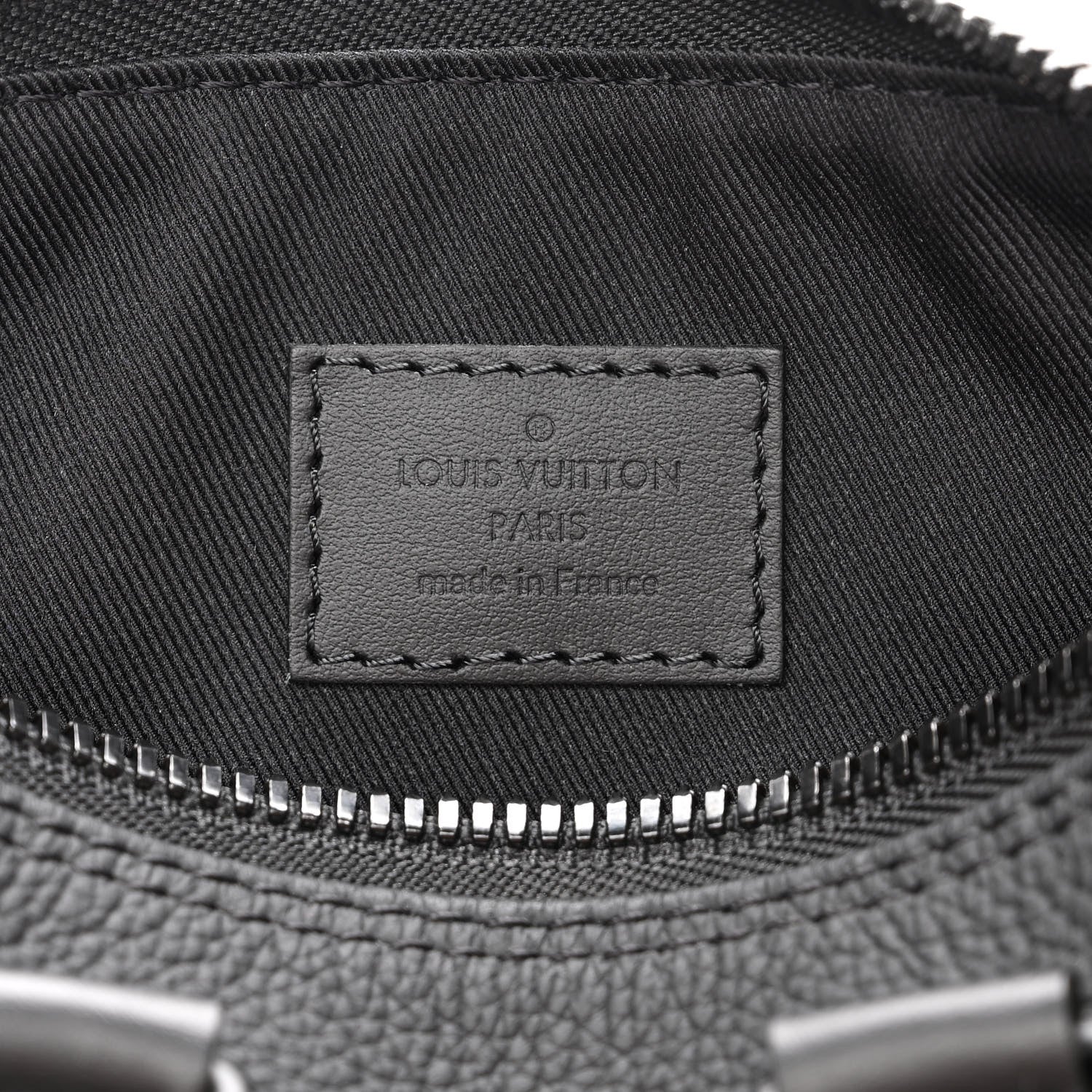 Louis Vuitton Grained Calfskin Aerogram Keepall XS Black 6 of 9