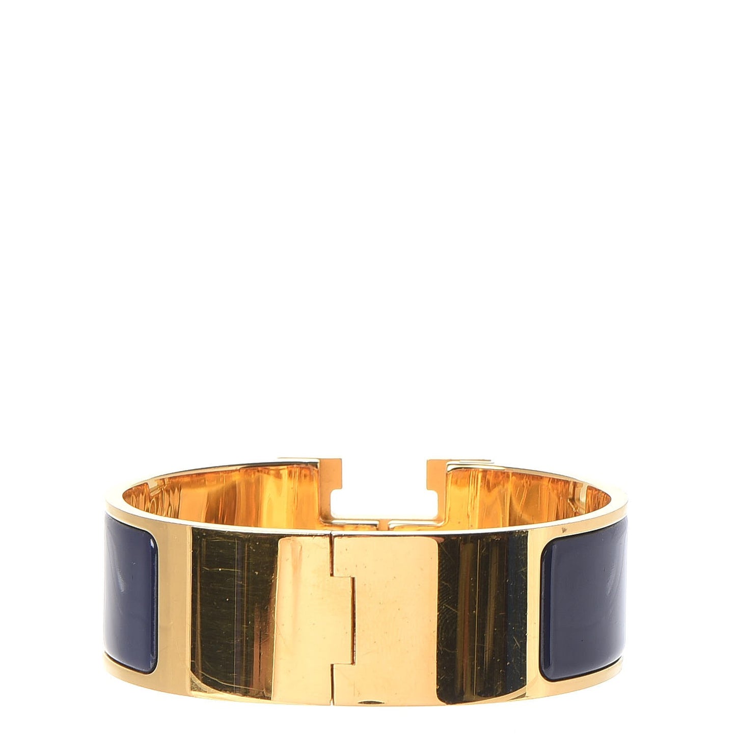 Enamel Wide Clic Clac H Bracelet PM Indigo
