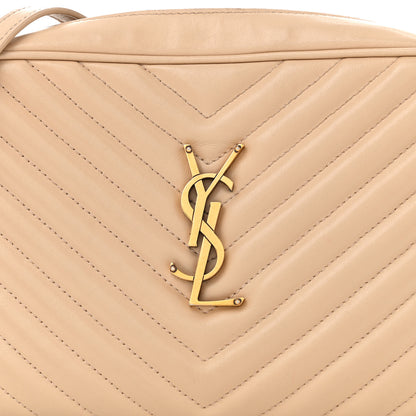 Saint Laurent Calfskin Matelasse Monogram Lou Camera Bag Dark Beige 9 of 15