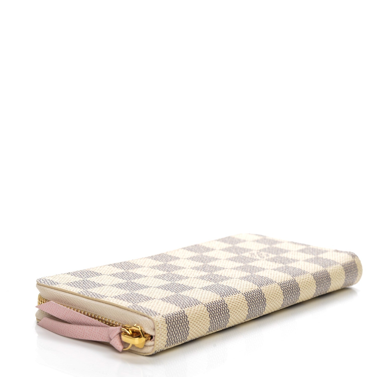 Louis Vuitton Damier Azur Clemence Wallet Rose Ballerine 4 of 7