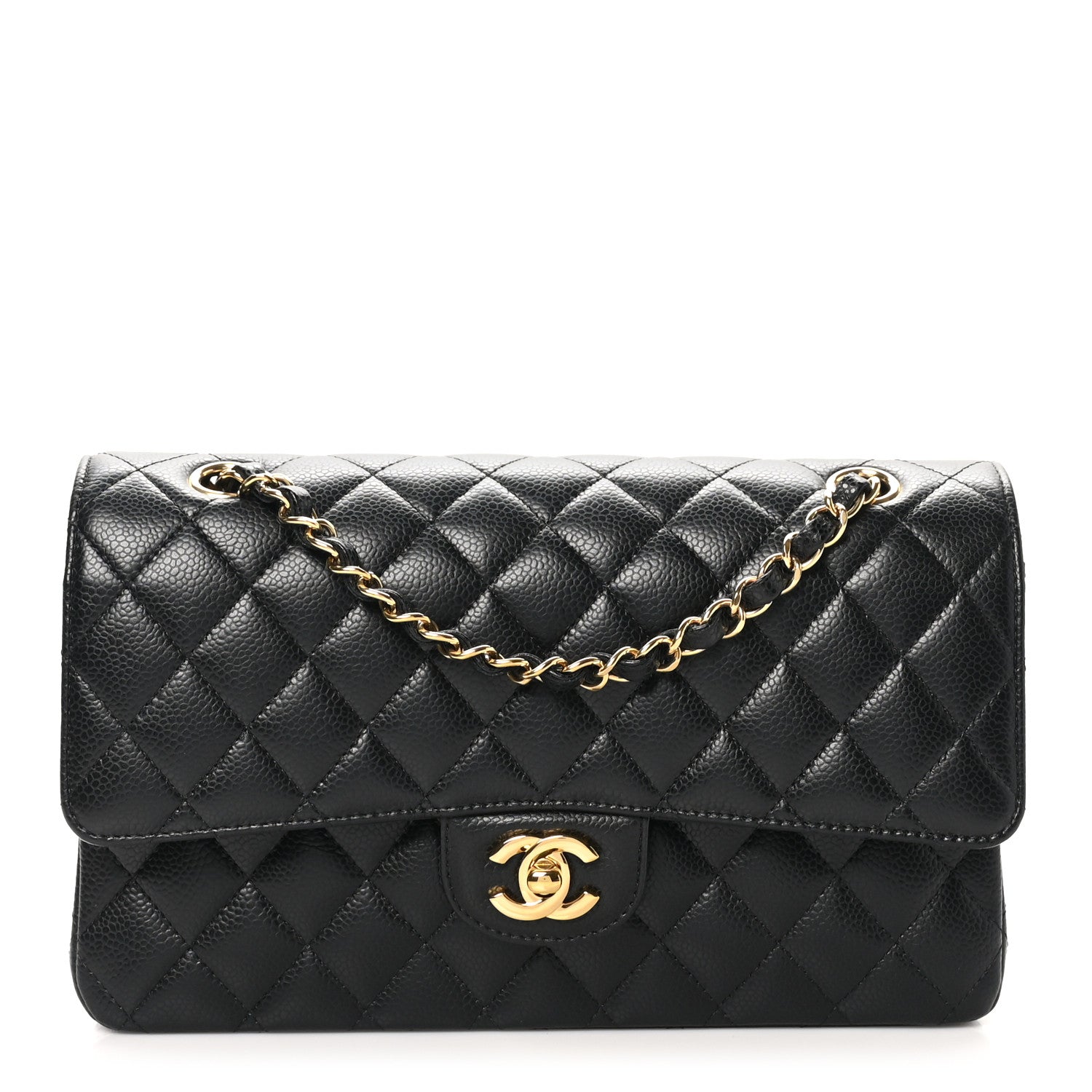 Chanel Caviar Quilted Medium Double Flap Black 1 of 11