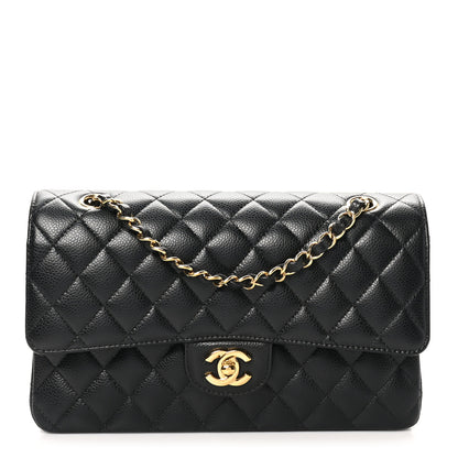 Chanel Caviar Quilted Medium Double Flap Black 1 of 11