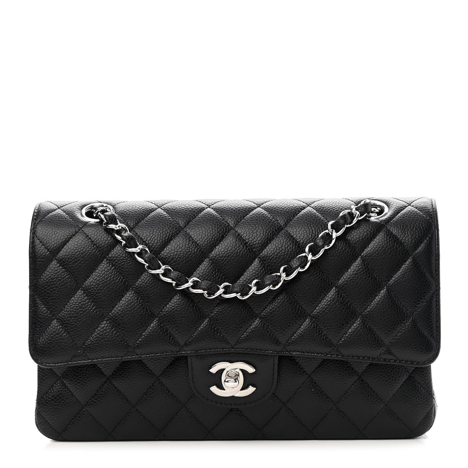 Chanel Caviar Quilted Medium Double Flap Black 1 of 8