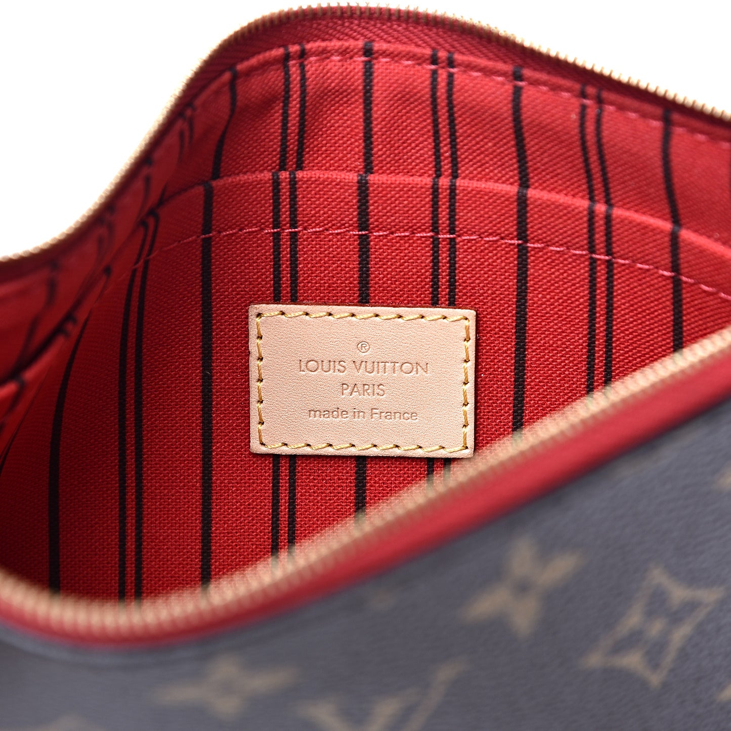 Monogram Neverfull MM GM Pochette Cherry