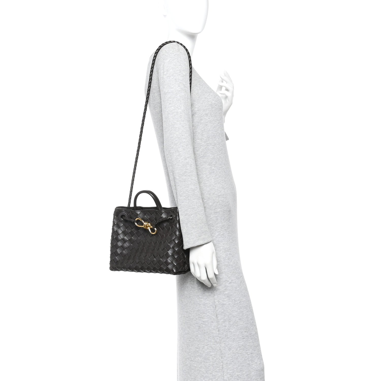 Bottega Veneta Nappa Intrecciato Small Andiamo Shoulder Bag Fondant 2 of 12