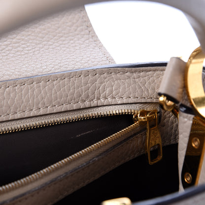 Louis Vuitton Taurillon Capucines BB Galet 11 of 14