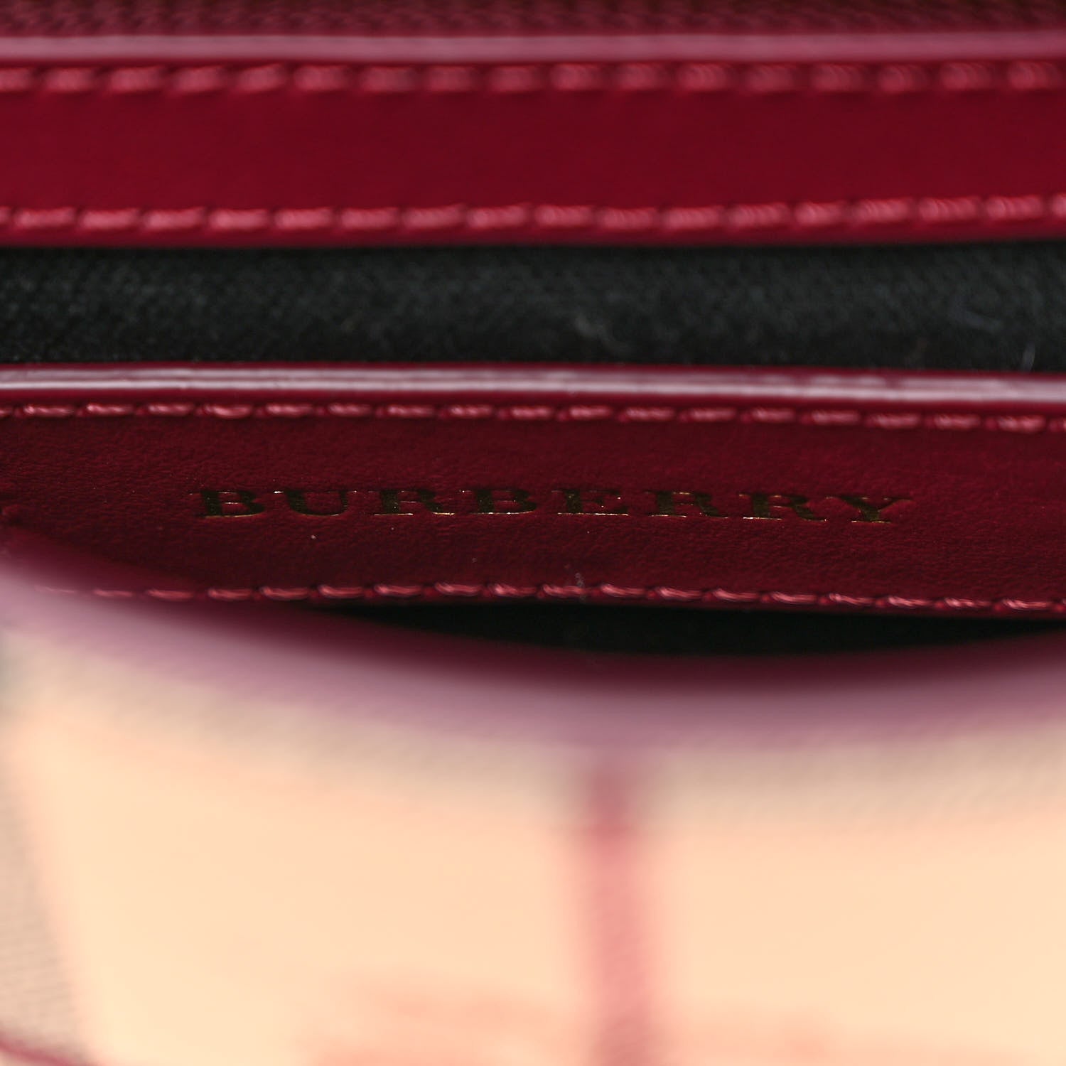Burberry Haymarket Check Small Loxley Crossbody Dark Plum 6 of 9