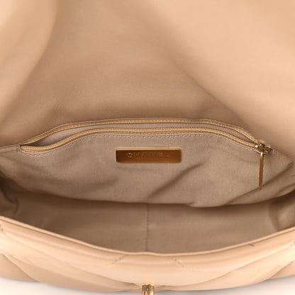 Chanel Lambskin Quilted Medium Chanel 19 Flap Dark Beige 5 of 14