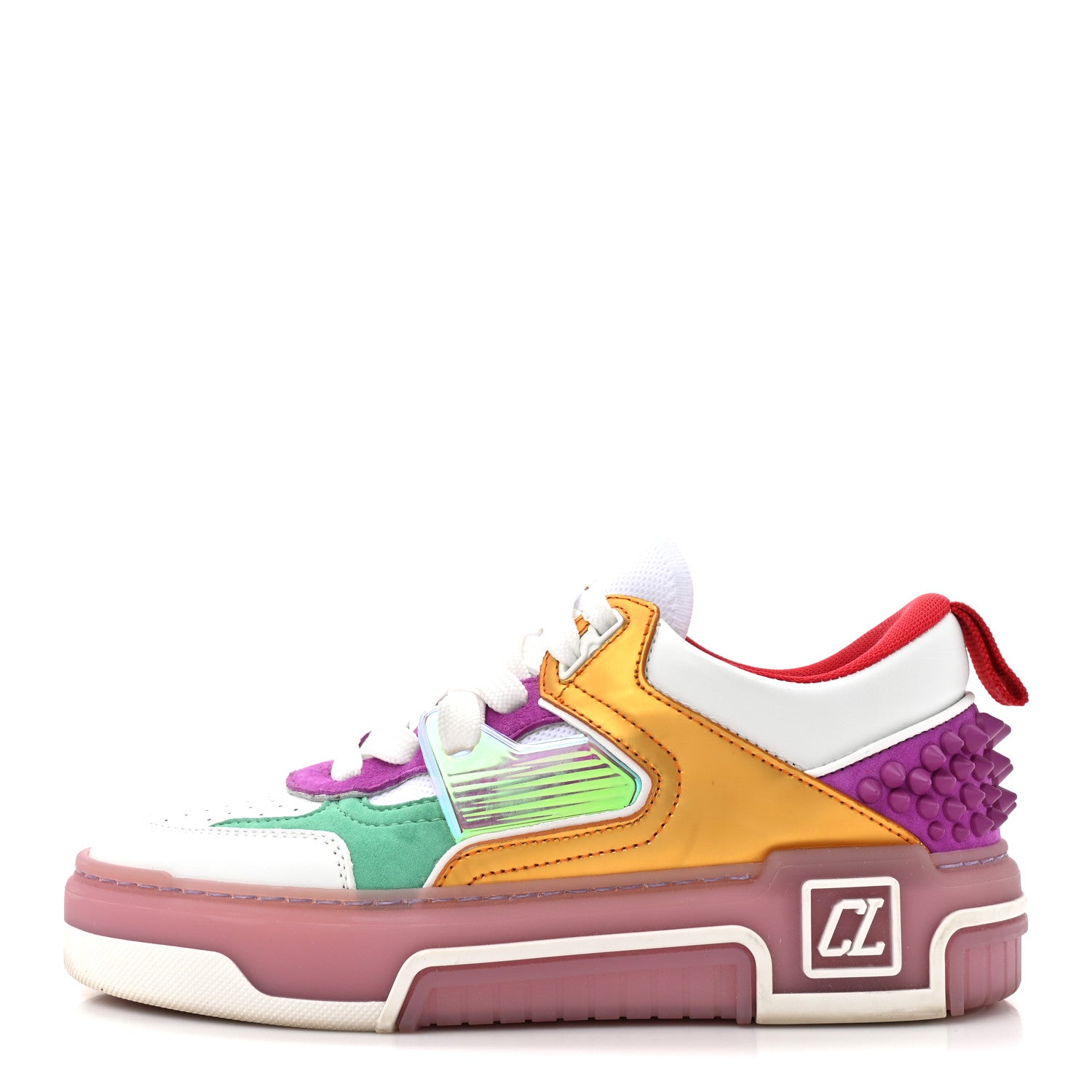 Christian Louboutin Calfskin Suede Spike Astroloubi Donna Low Top Sneakers 36 Kismet Supernova 1 of 11