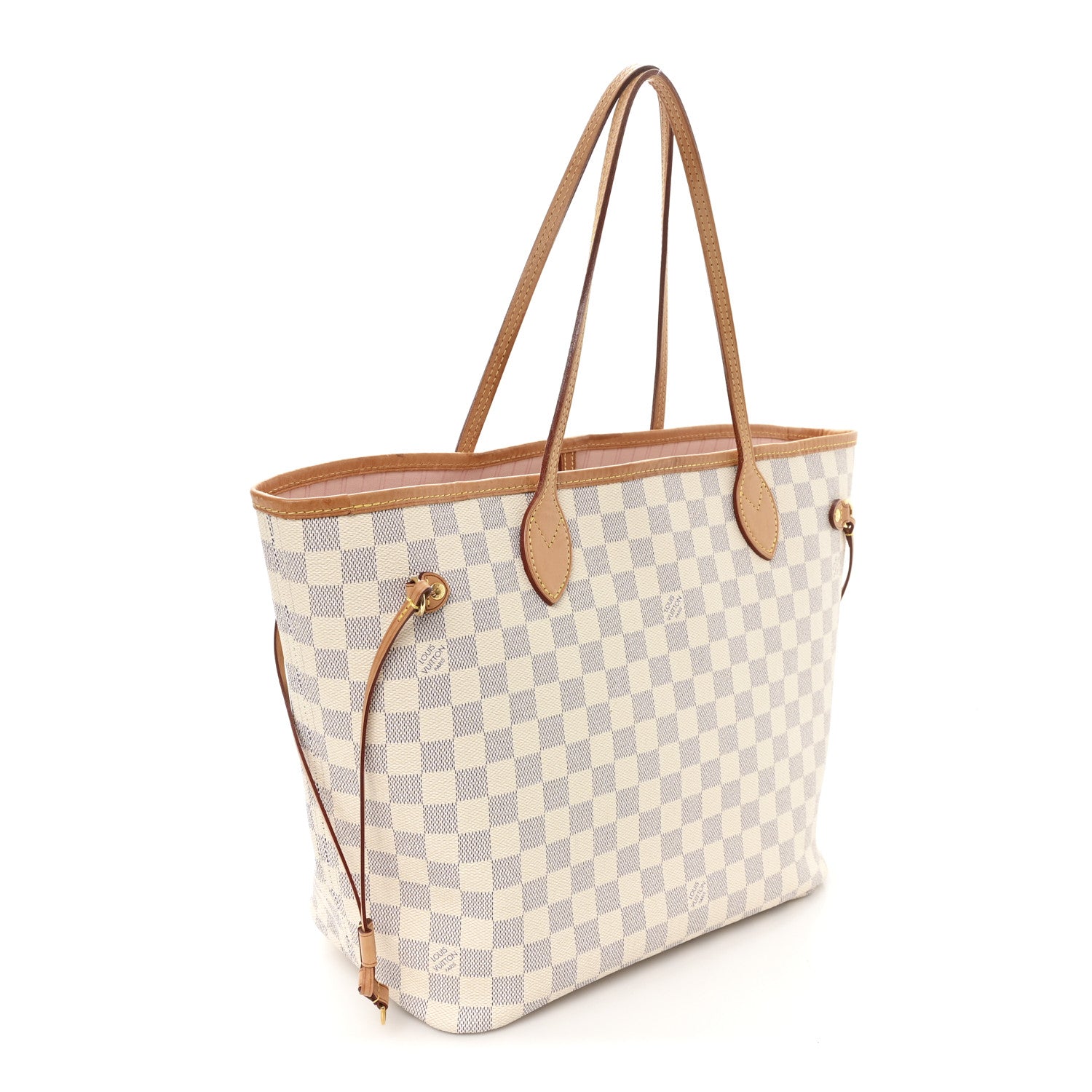 Louis Vuitton Damier Azur Neo Neverfull MM Rose Ballerine 4 of 13