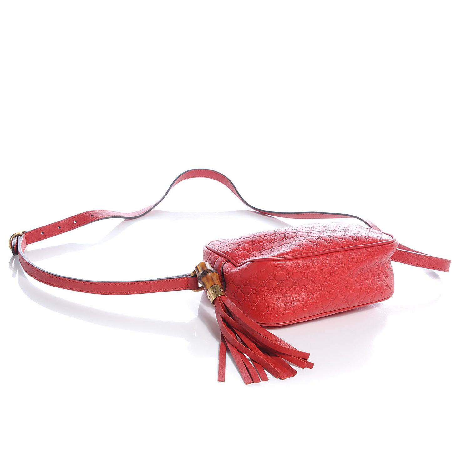 Microguccissima Sunshine Disco Crossbody Bag Red