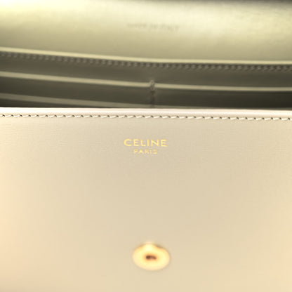 Celine Shiny Calfskin Triomphe Margo Wallet on Chain Green Clay 6 of 10