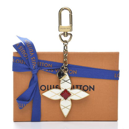 Louis Vuitton Malletage Flowers Bag Charm Key Holder 4 of 4