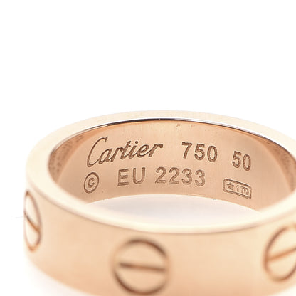 Cartier 18K Pink Gold 5.5mm LOVE Ring 50 5.25 4 of 4