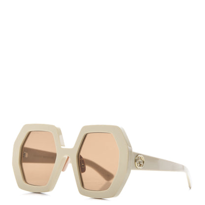 Gucci Acetate Square Sunglasses GG0772S White 1 of 8