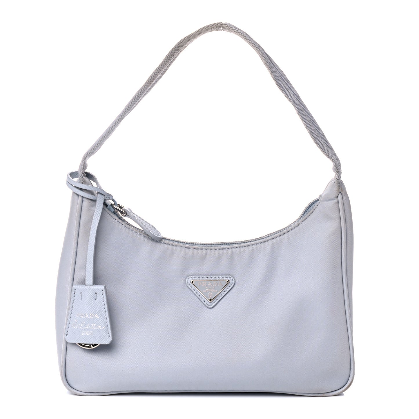 Re-Nylon Saffiano Mini Re-Edition 2005 Bag Fiordaliso