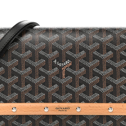 Goyard Goyardine Monte Carlo Bois Clutch With Strap Black 7 of 8
