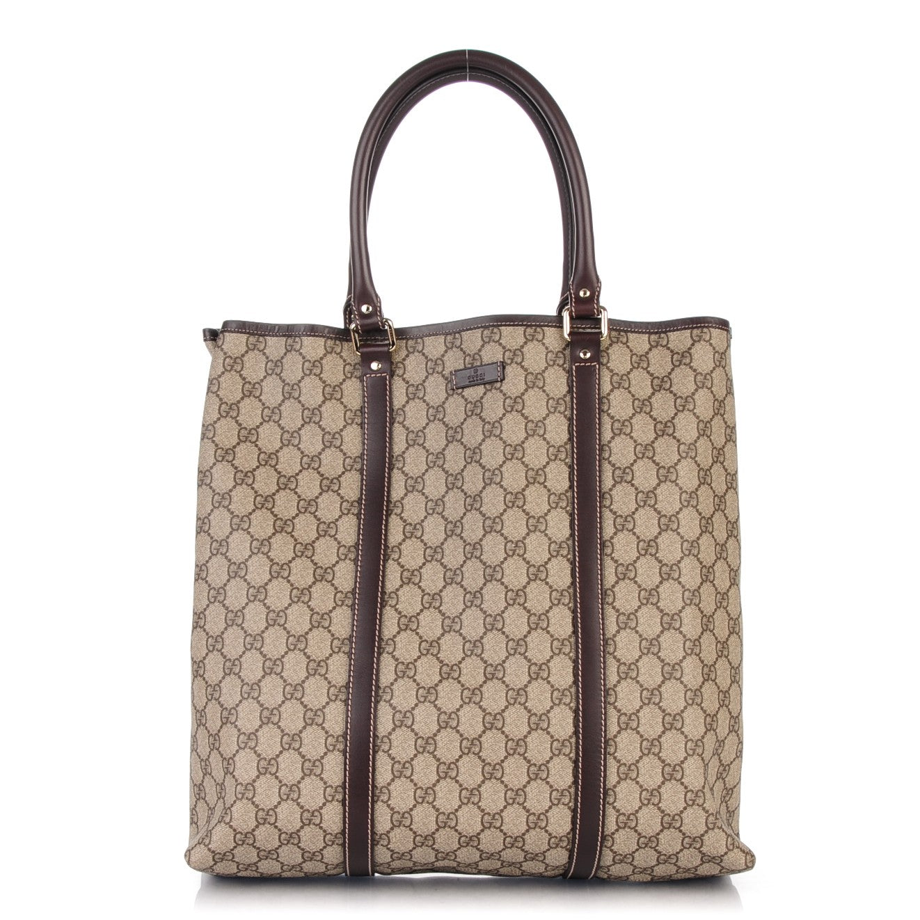 Gucci GG Plus Monogram Joy Vertical Tote Dark Brown 1 of 7
