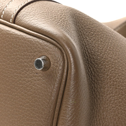 Hermes Taurillon Clemence Picotin Lock 18 PM Etoupe 10 of 14