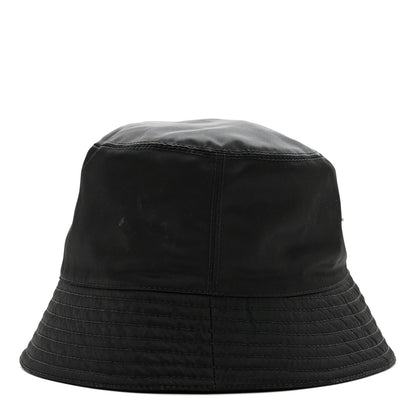 Prada Re-Nylon Metal Triangle Logo Womens Bucket Hat L Black 5 of 10