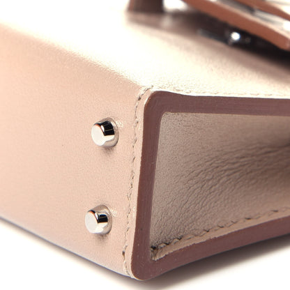Hermes Tadelakt Mini Kelly Twilly Bag Charm Argile 7 of 9
