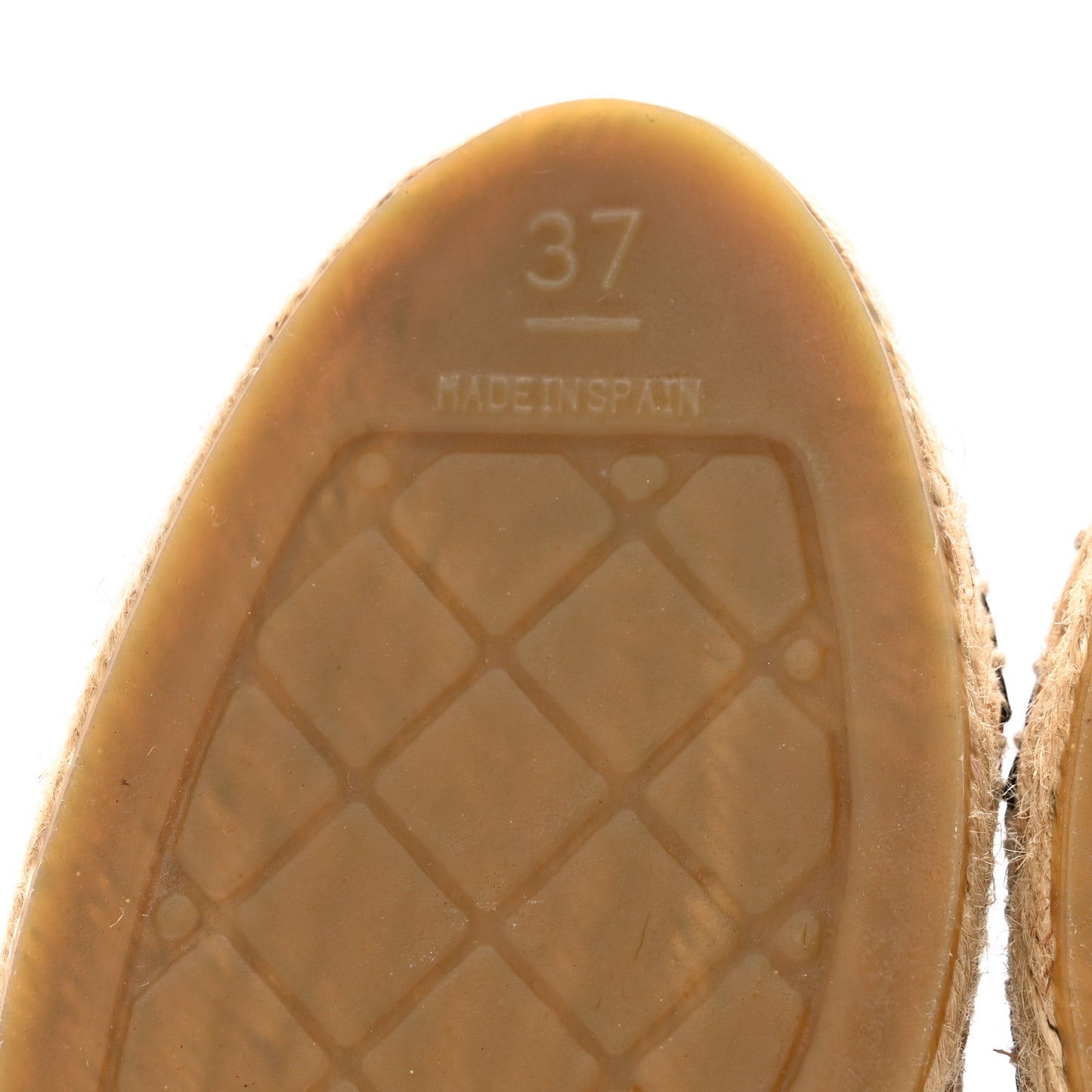 Fabric Patent CC Espadrilles 37 Multicolor Black