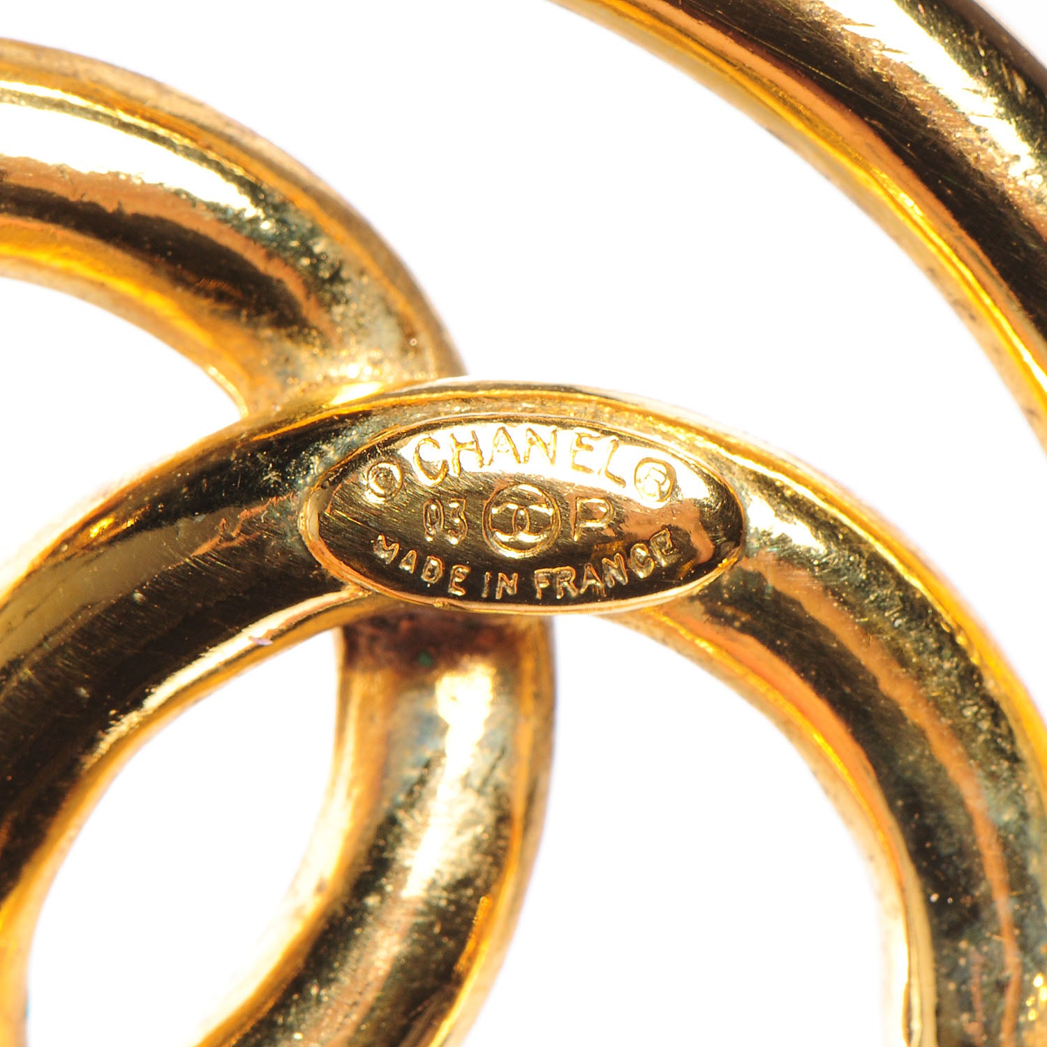 Chanel CC Brooch Pin Gold 4 of 6