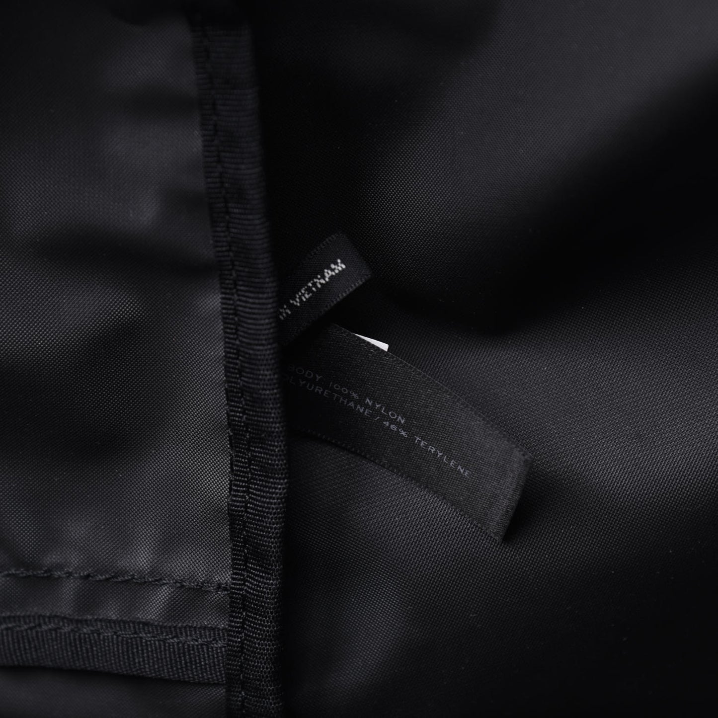 Nylon Varsity Backpack Black