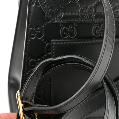 Gucci Guccissima Signature Small Padlock Top Handle Bag Black 12 of 12