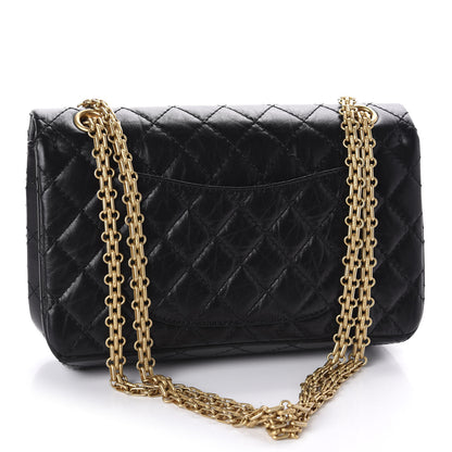 Chanel Aged Calfskin Quilted 2.55 Reissue 225 Flap Black 4 of 11