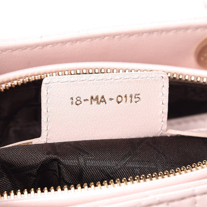 Christian Dior Lambskin Cannage Medium Lady Dior Light Pink 6 of 8